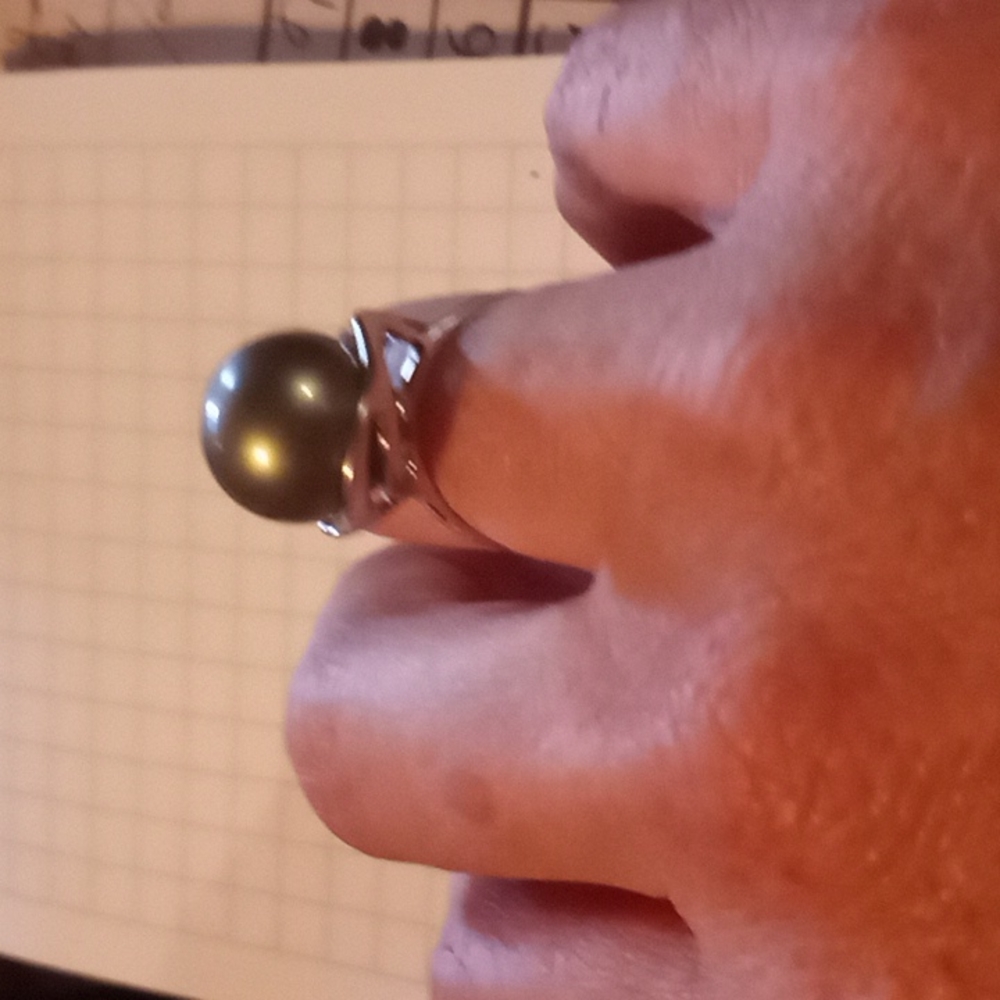 Tahitian pearl ring - Picture 2 of 8